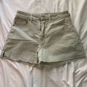 Mint/Sage green jean shorts